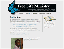 Tablet Screenshot of freelifeministry.com
